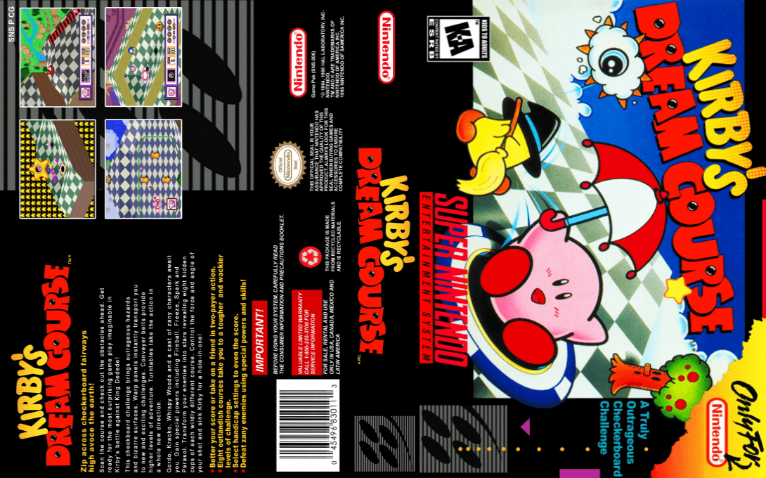 Kirby Bowl (Japan) [JP] snes 1995 Box Art