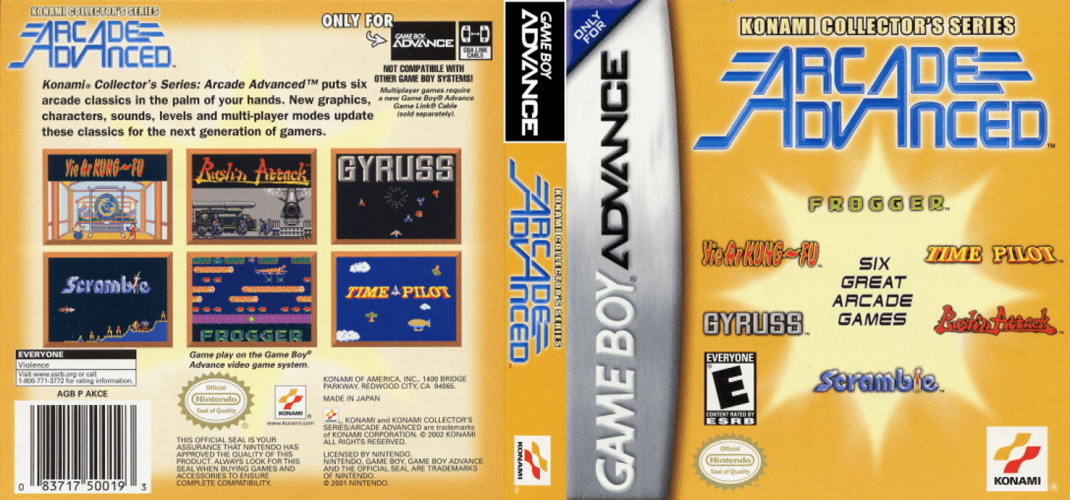 Konami Arcade Game Collection (Japan) [JP] gba 2002 Box Art