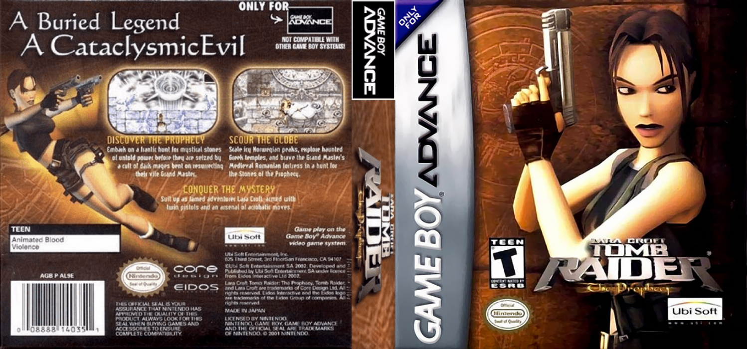 Lara Croft Tomb Raider – The Prophecy (Japan) [JP] gba 2002 Box Art