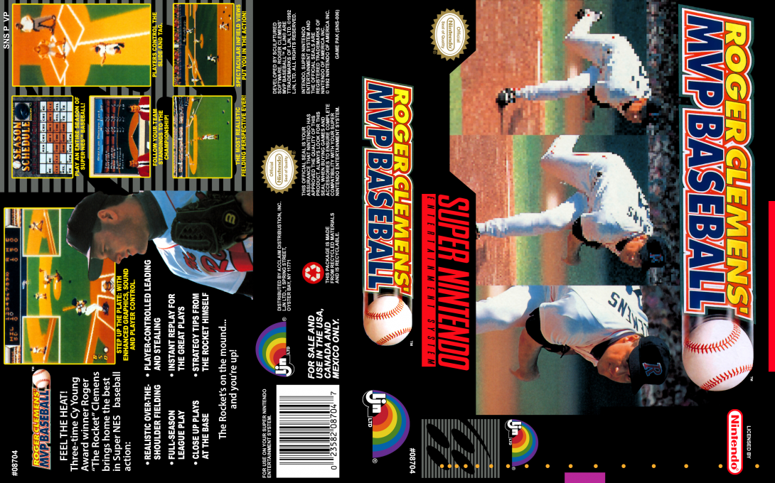 MVP Baseball (Japan) (En) [JP] snes 1992 Box Art