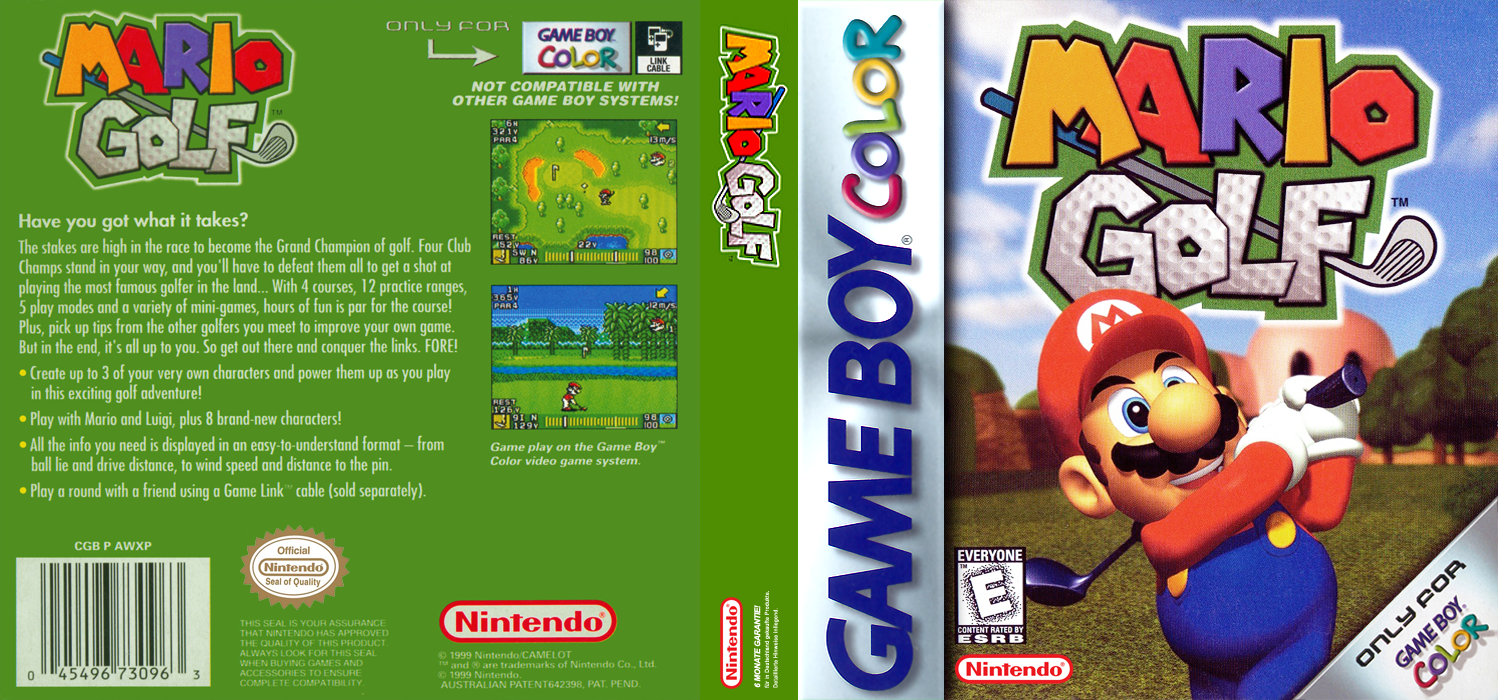 Mario Golf GB (Japan) [JP] gbc 1999 Box Art