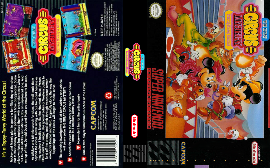 Mickey to Minnie – Magical Adventure 2 (Japan) [JP] snes 1994 Box Art