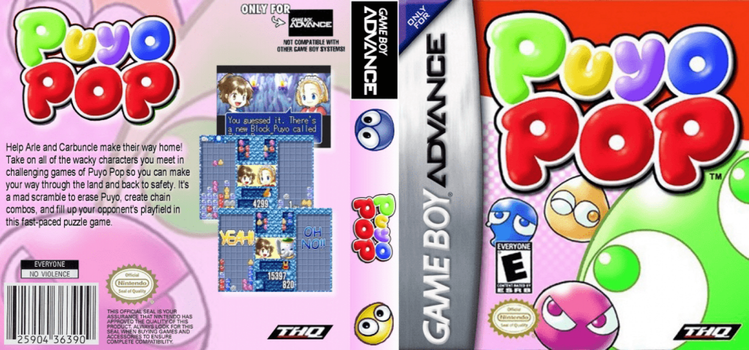 Minna de Puyo Puyo (Japan) (En,Ja) [JP] gba 2002 Box Art