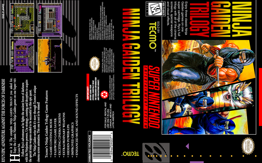 Ninja Ryuuken Den Tomoe (Japan) [JP] snes 1995 Box Art