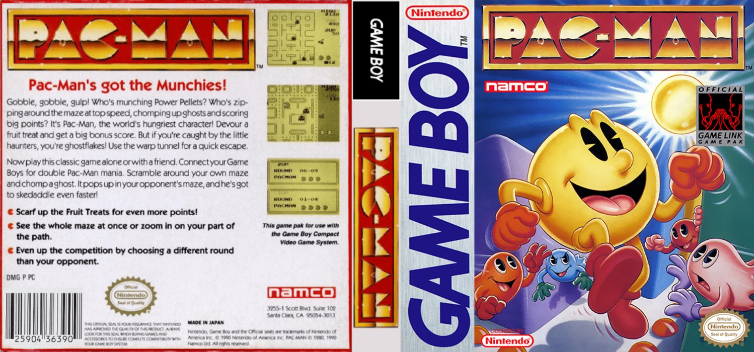 Pac-Man (Japan) [JP] gb 1991 Box Art