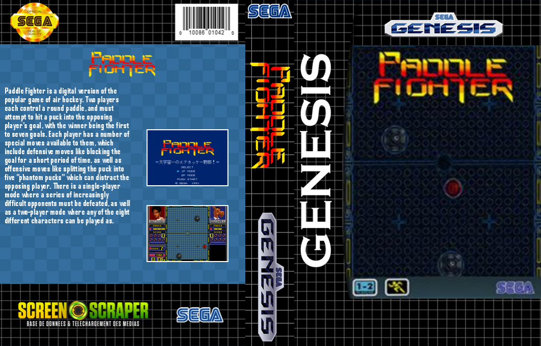 Paddle Fighter (Japan) (SegaNet) [JP] segaMD 1991 Box Art