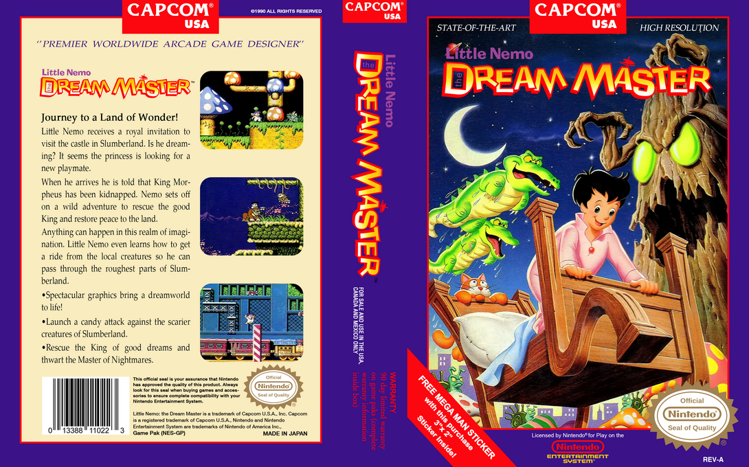 Pajama Hero – Nemo (Japan) [JP] nes 1990 Box Art
