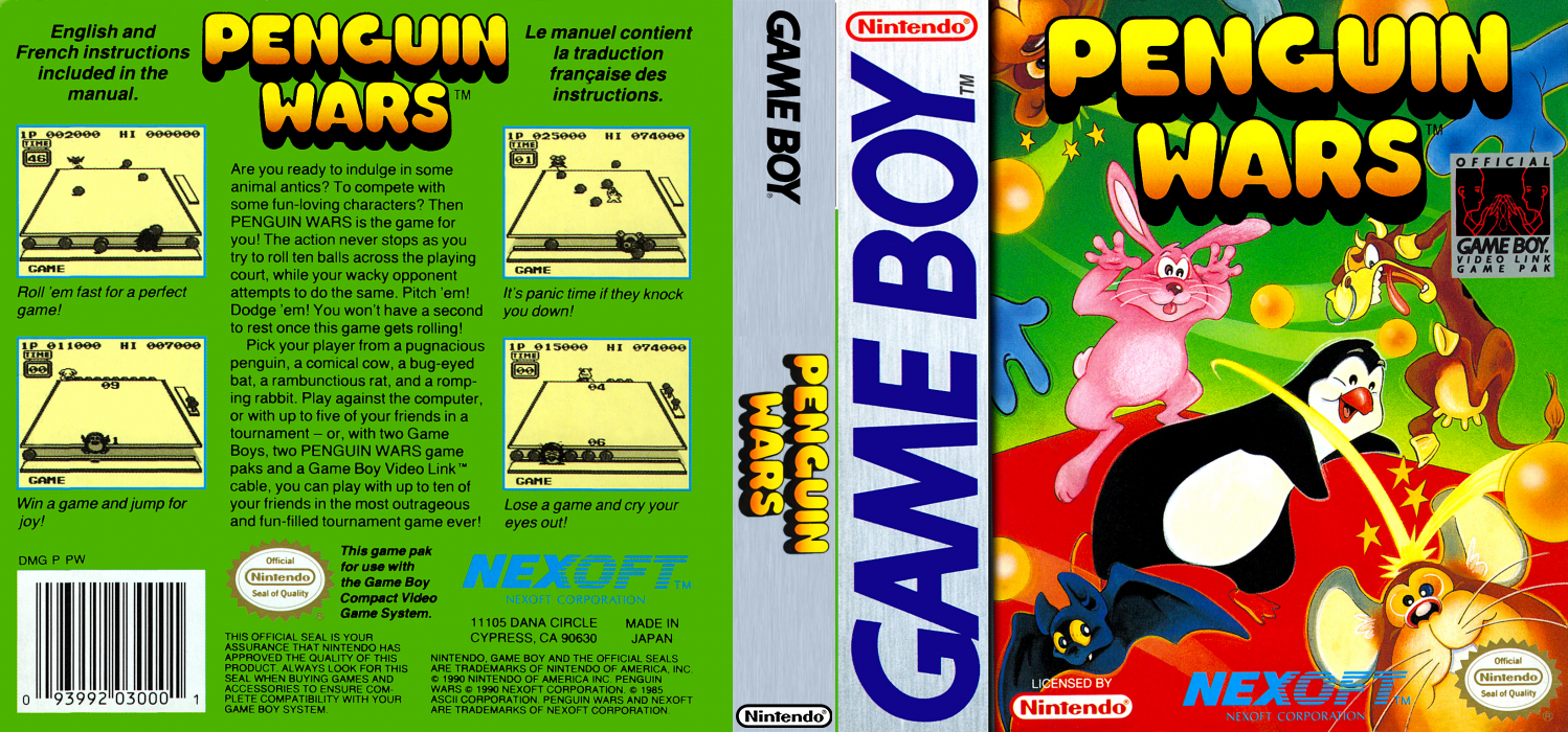 Penguin-kun Wars VS. (Japan) [JP] gb 1990 Box Art