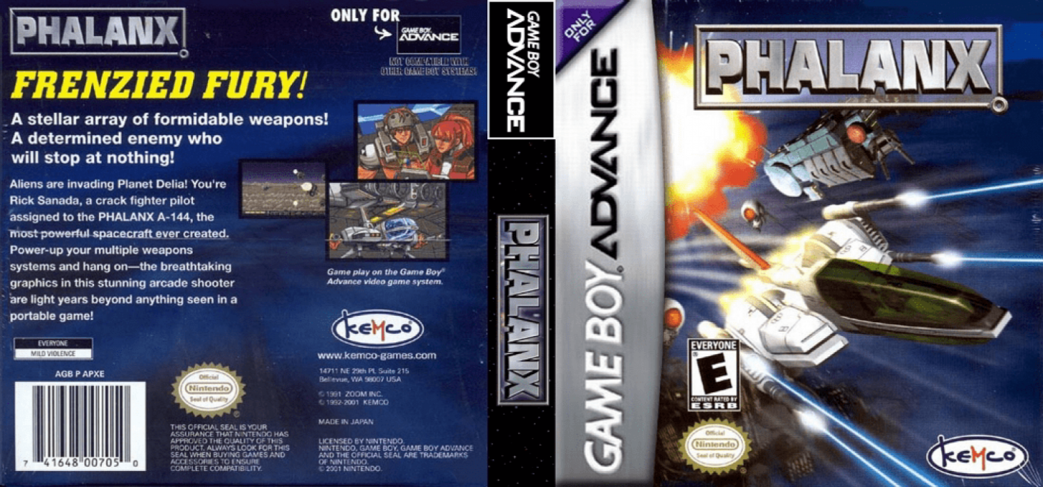 Phalanx (Japan) [JP] gba 2001 Box Art