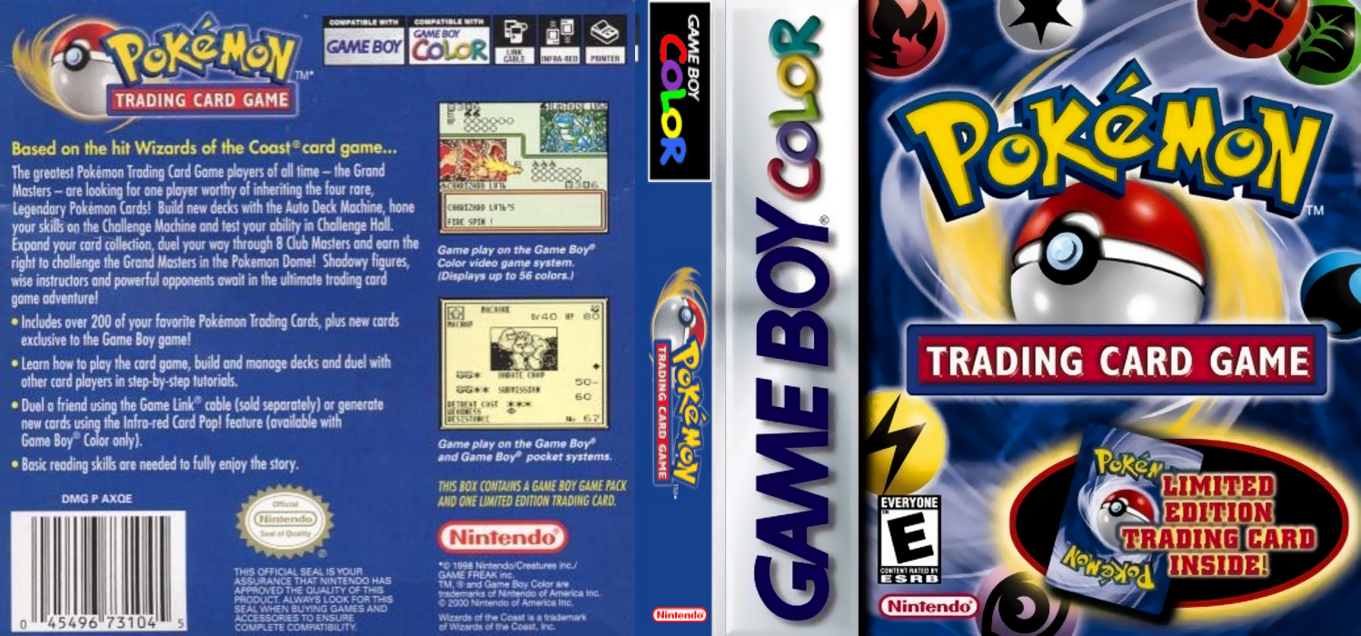 Pokemon Card GB (Japan) (SGB Enhanced) (GB Compatible) [JP] gbc 2000 Box Art