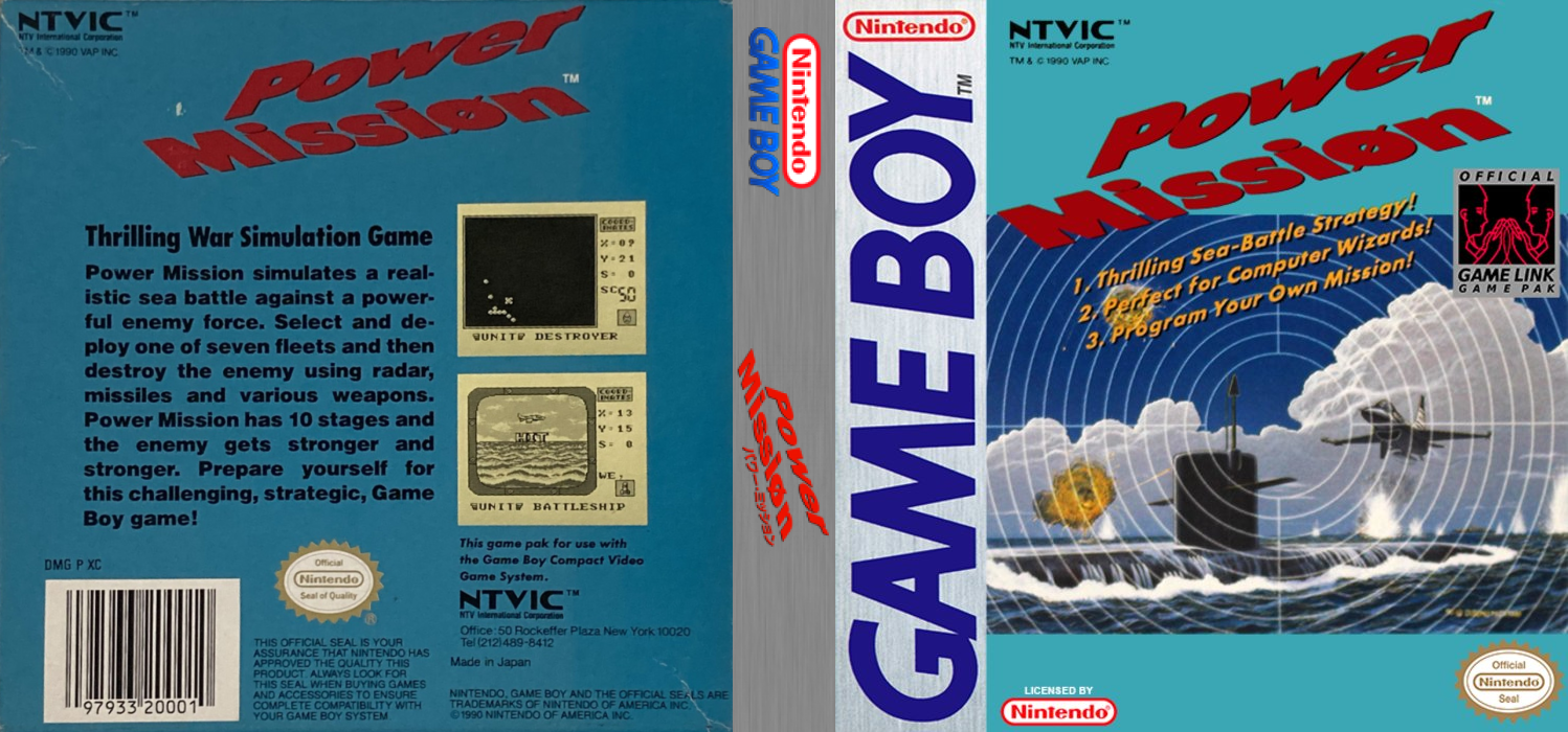 Power Mission (Japan) (Rev 1) [JP] gb 1991 Box Art