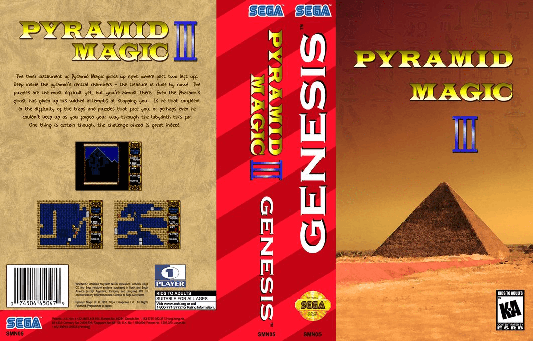 Pyramid Magic III (Japan) (SegaNet) [JP] segaMD 1991 Box Art