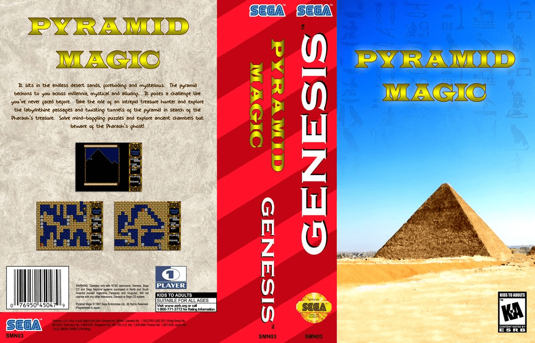 Pyramid Magic (Japan) (SegaNet) [JP] segaMD 1991 Box Art