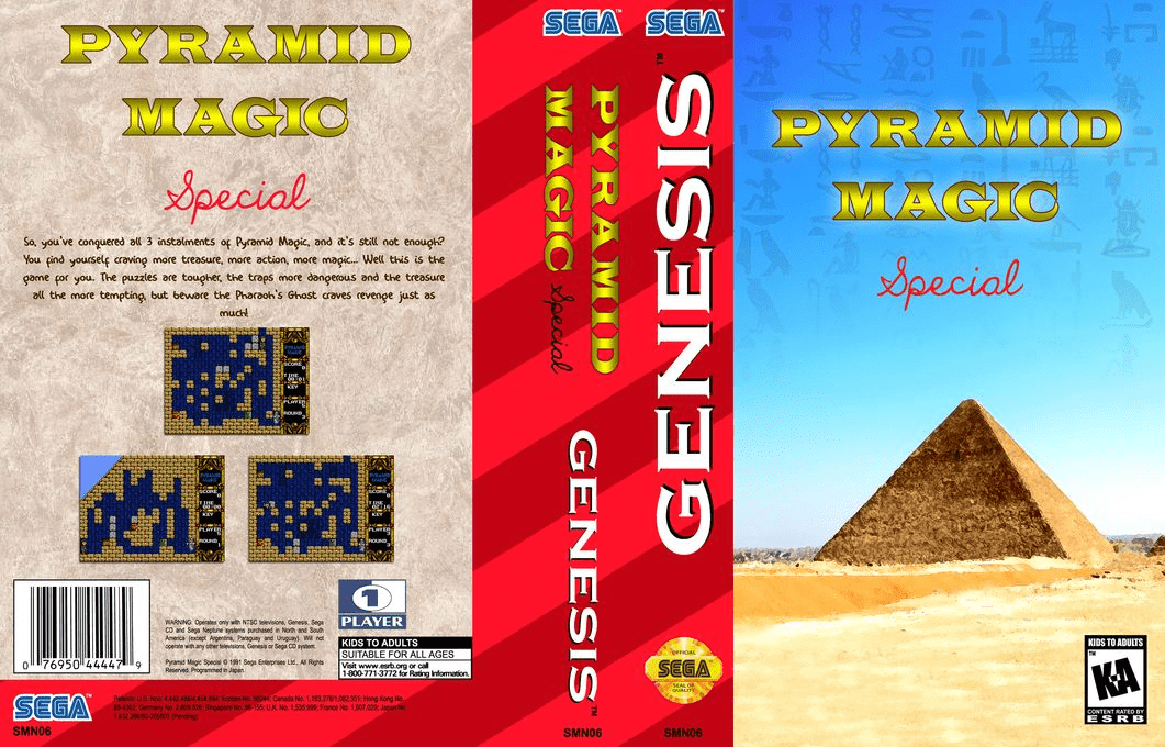 Pyramid Magic Special (Japan) (SegaNet) [JP] segaMD 1991 Box Art