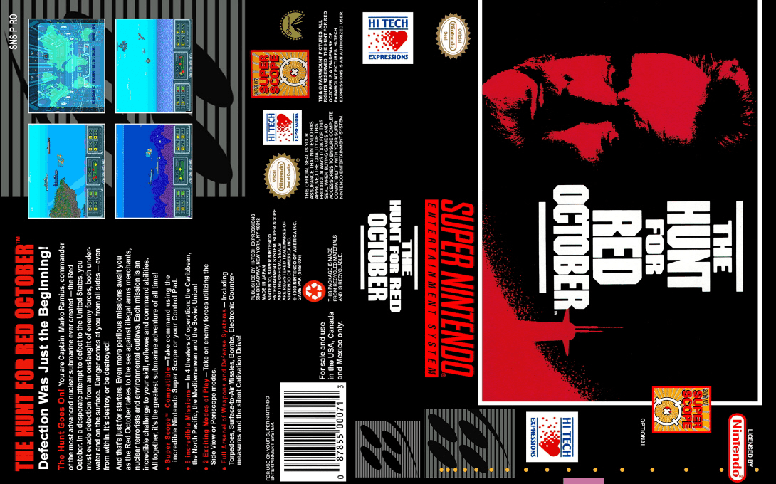 Red October (Japan) [JP] snes 1993 Box Art
