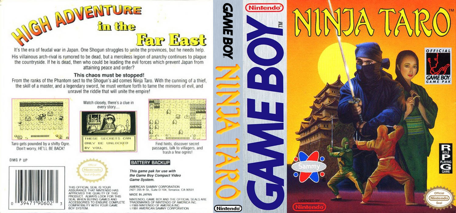 Sengoku Ninja-kun (Japan) [JP] gb 1992 Box Art