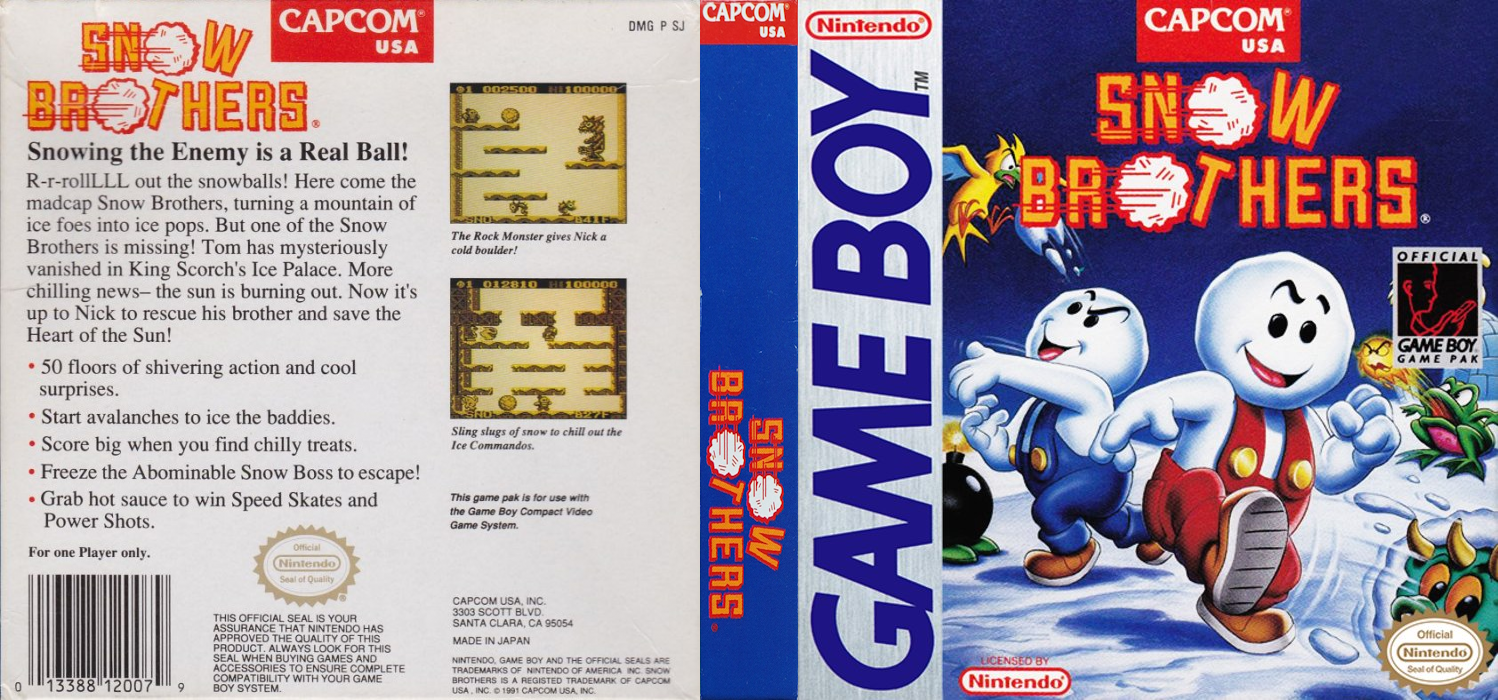 Snow Bros. Jr. (Japan) [JP] gb 1992 Box Art