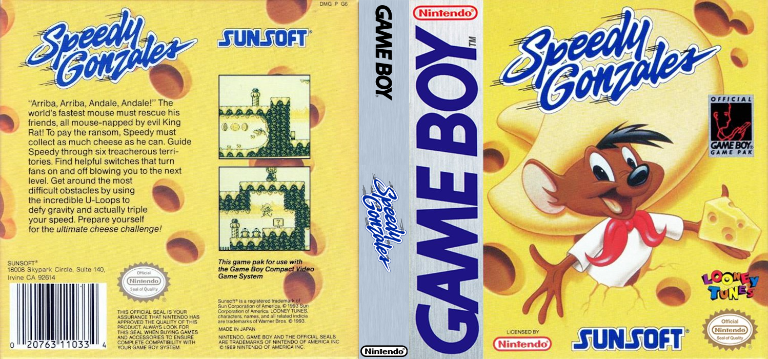 Soreyuke! Speedy Gonzales (Japan) [JP] gb 1993 Box Art