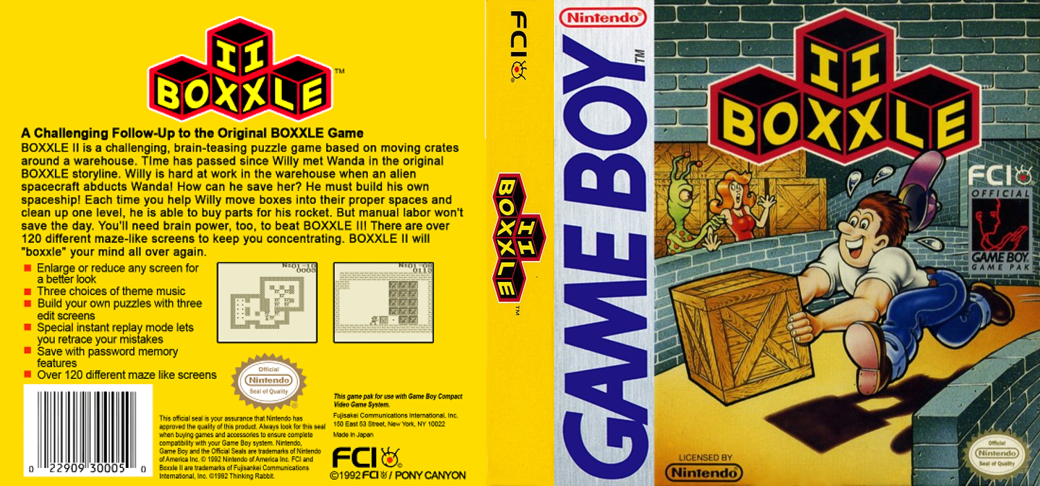 Soukoban 2 (Japan) [JP] gb 1990 Box Art
