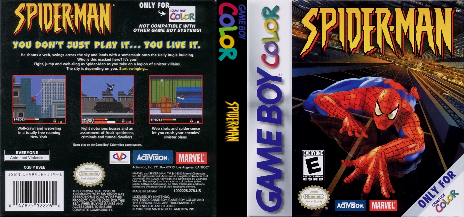 Spider-Man (Japan) [JP] gbc 2000 Box Art