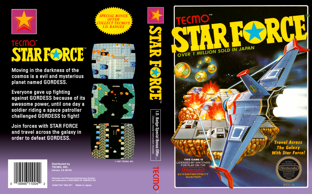 Star Force (Japan) [JP] nes 1987 Box Art