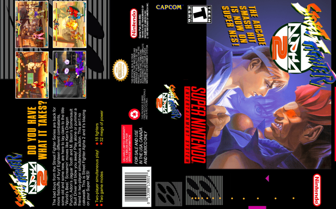 Street Fighter Zero 2 (Japan) [JP] snes 1996 Box Art