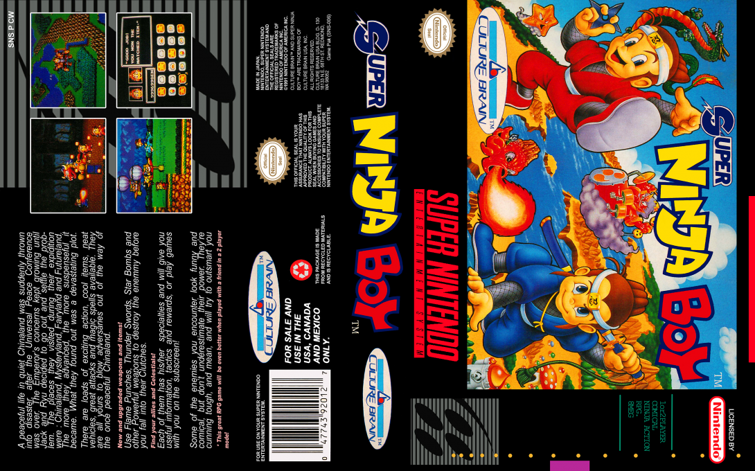 Super Chinese World (Japan) [JP] snes 1993 Box Art