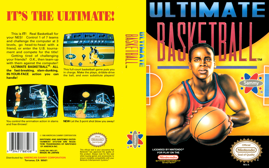 Taito Basketball (Japan) [JP] nes 1990 Box Art