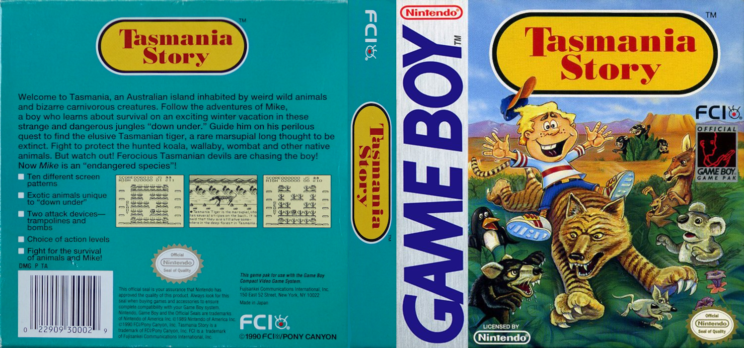 Tasmania Monogatari (Japan) [JP] gb 1991 Box Art