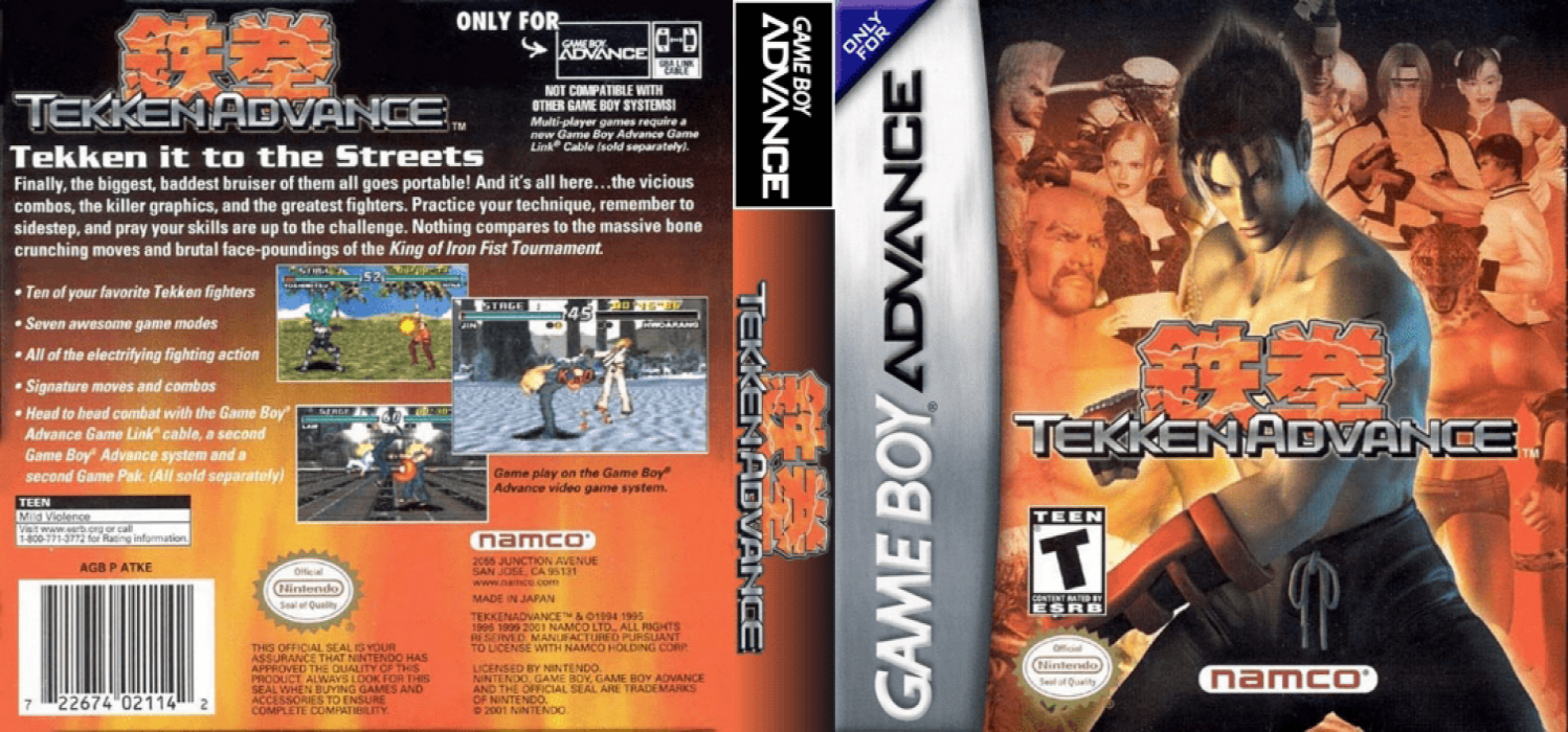 Tekken Advance (Japan) [JP] gba 2002 Box Art