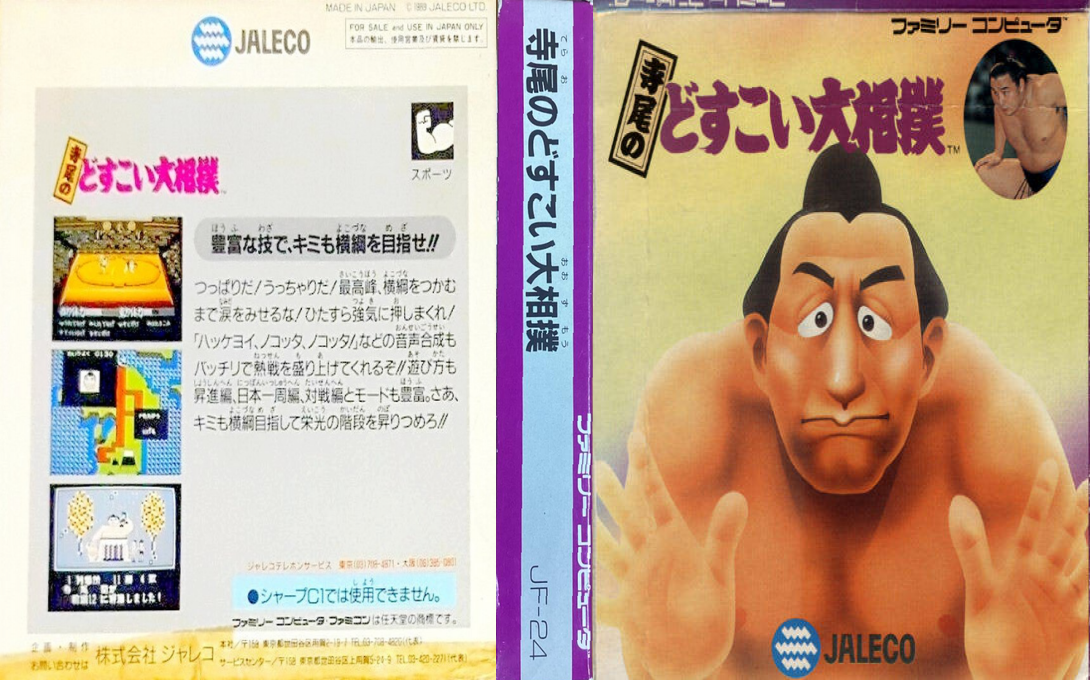 Terao no Dosukoi Oozumou (Japan) [JP] nes 1989 Box Art