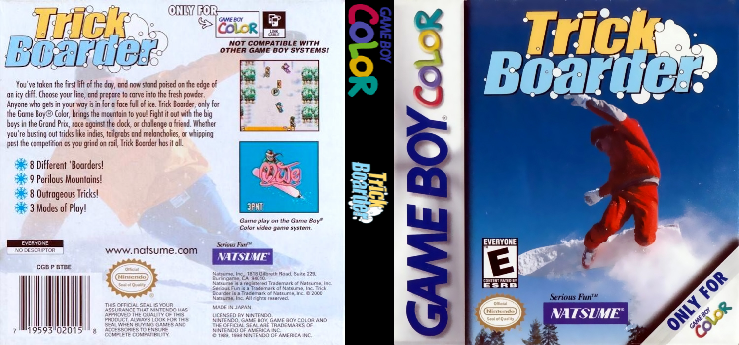 Trickboarder GP (Japan) [JP] gbc 2000 Box Art
