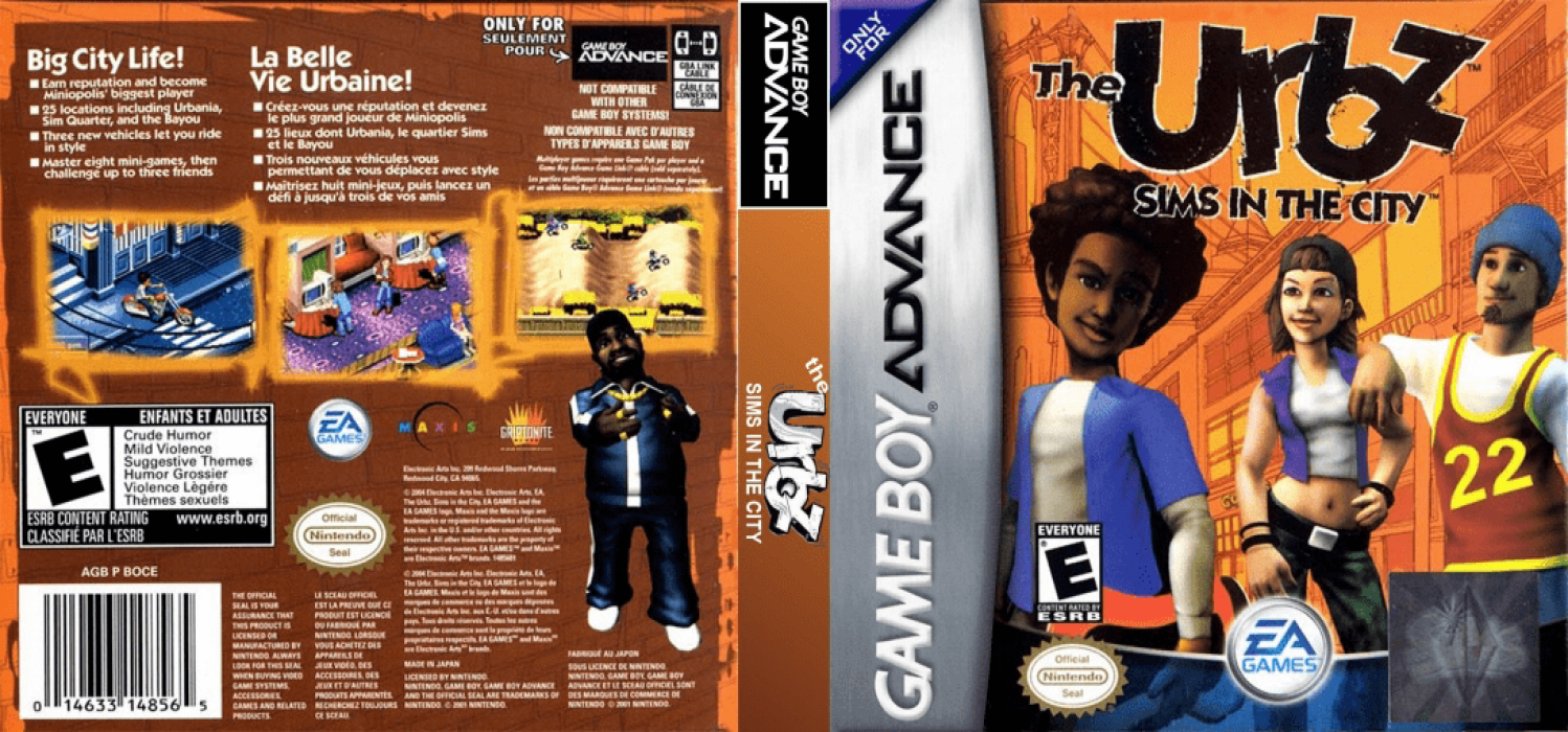 Urbz, The – Sims in the City (Japan) [JP] gba 2004 Box Art