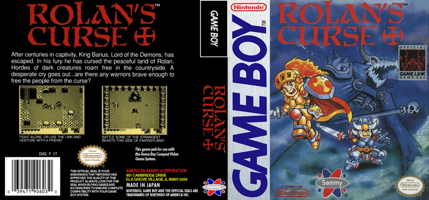 Velious – Roland no Majuu (Japan) [JP] gb 1991 Box Art