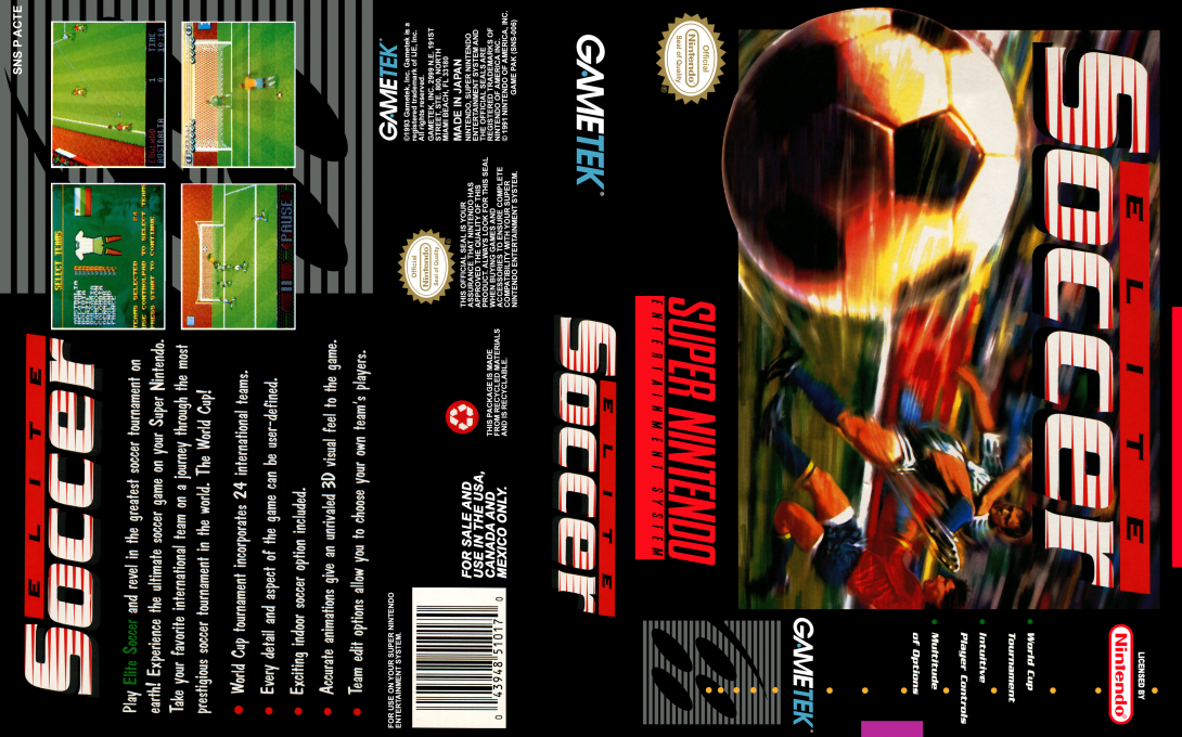World Cup Striker (Japan) [JP] snes 1994 Box Art