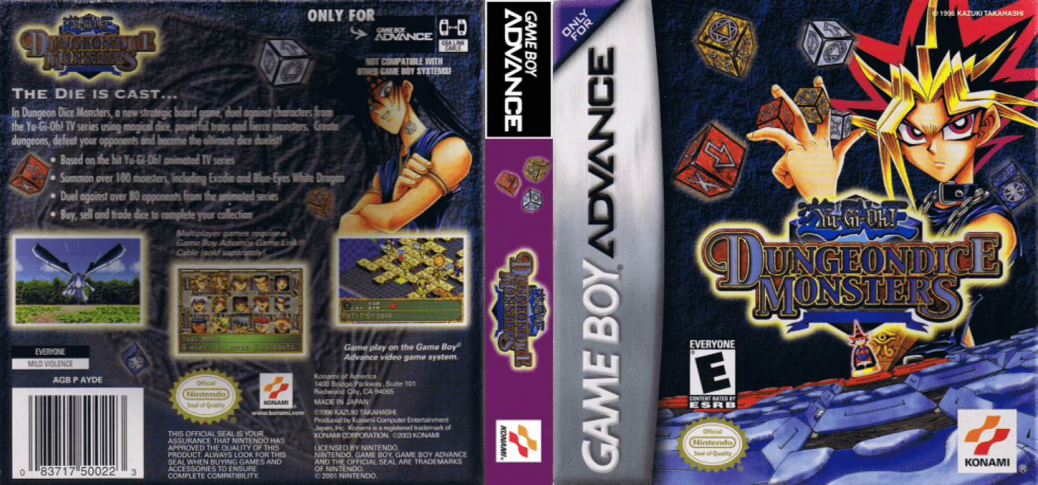 Yu-Gi-Oh! – Dungeon Dice Monsters (Japan) [JP] gba 2003 Box Art