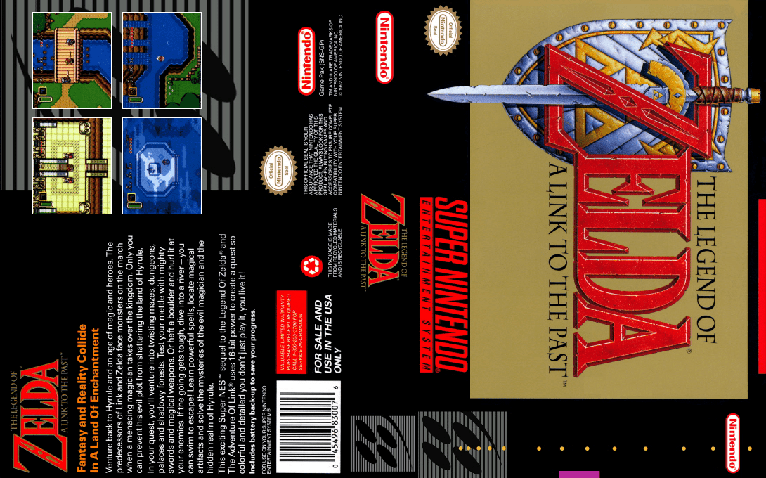 Zelda no Densetsu – Kamigami no Triforce (Japan) (Rev 2) [JP] snes 1992 Box Art