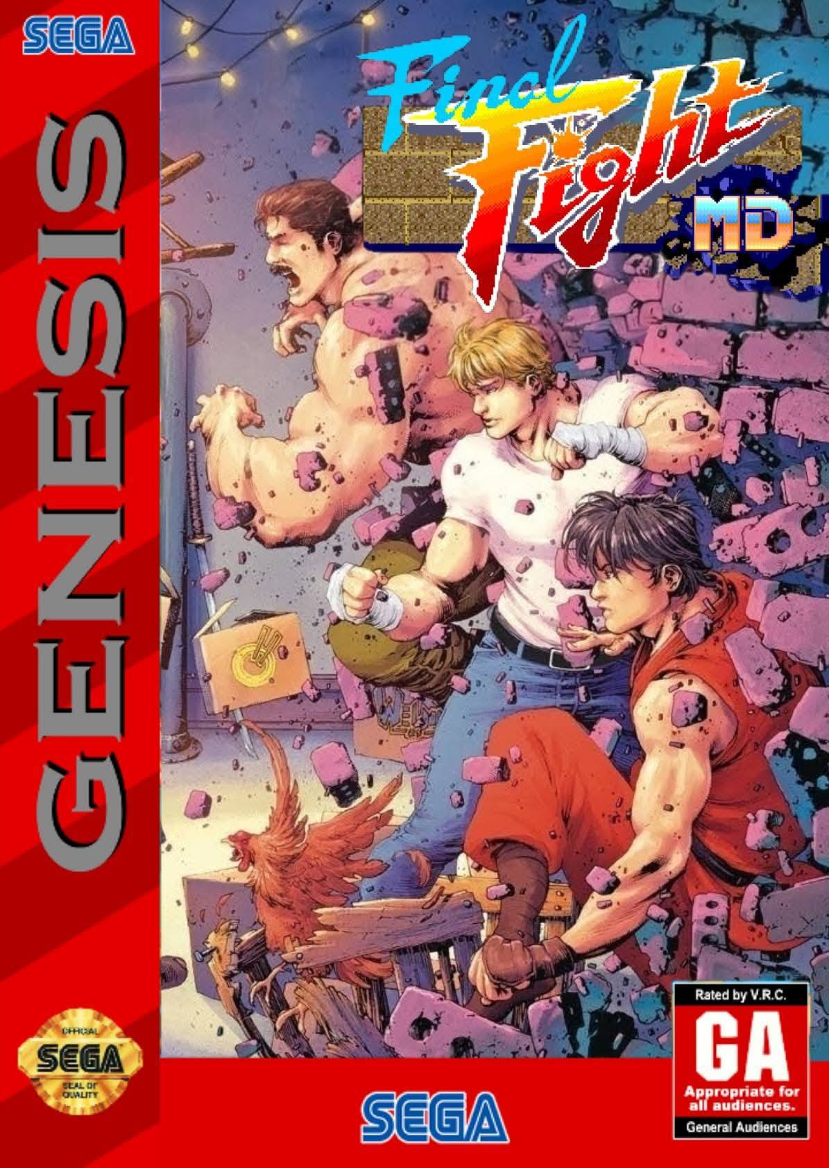 Final Fight MD: Patreon Edition V0.89b (Homebrew) [Genesis/Mega Drive] segaMD 2025 Box Art