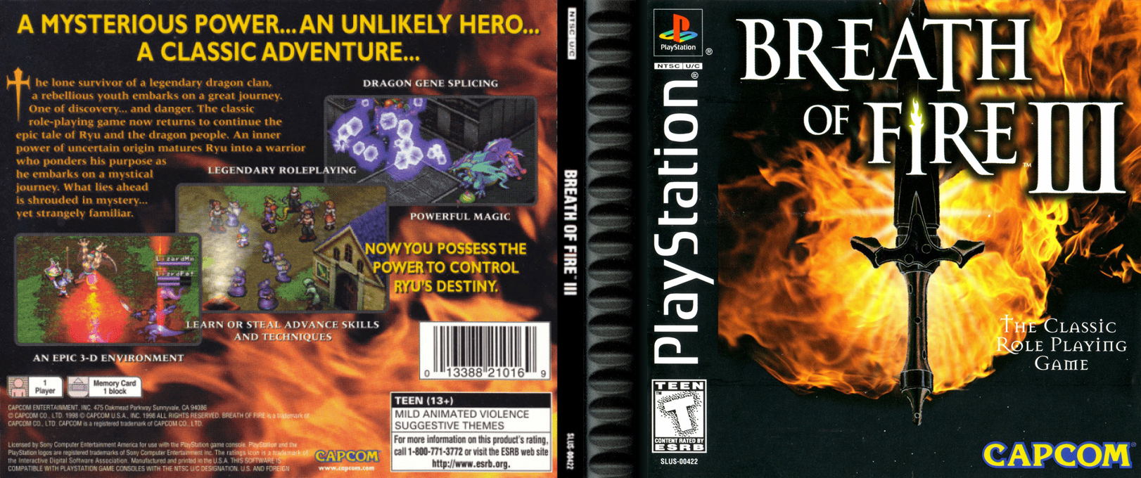 Breath of Fire III (USA) [US] psx 1998 Box Art