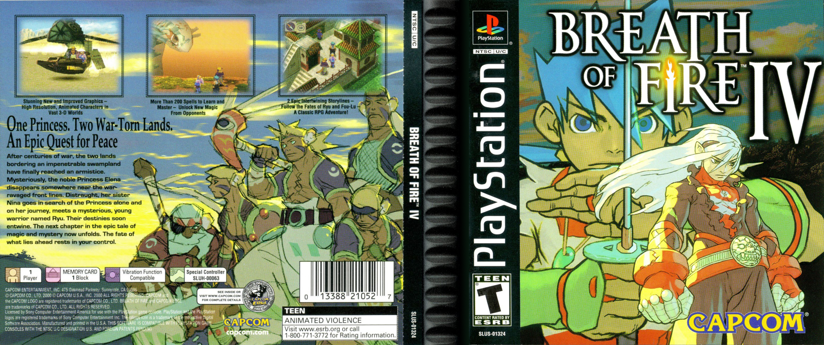 Breath of Fire IV (USA) [US] psx 2000 Box Art