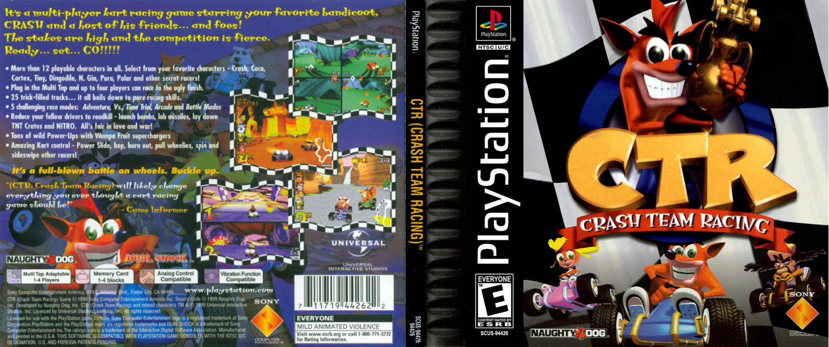 CTR – Crash Team Racing (USA) [US] psx 1999 Box Art