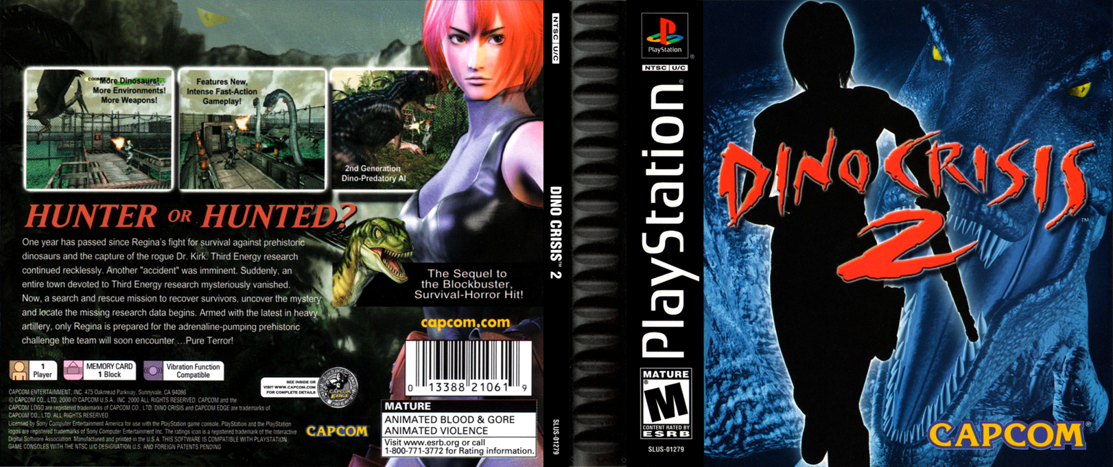 Dino Crisis 2 (USA) [US] psx 2000 Box Art
