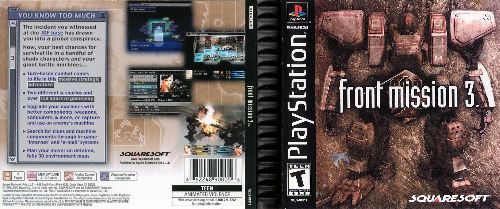 Front Mission 3 (USA) [US] psx 2000 Box Art