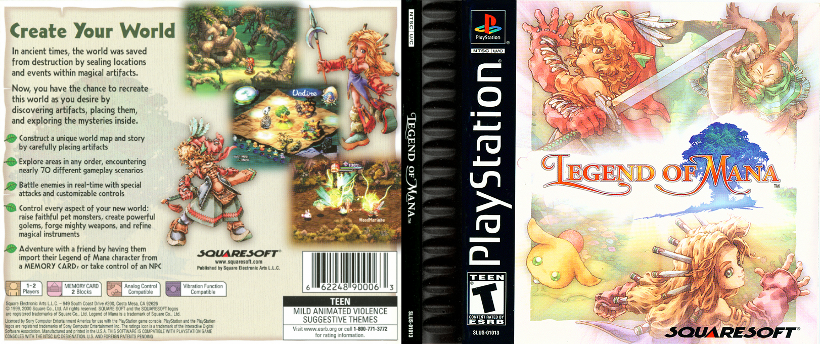 Legend of Mana (USA) [US] psx 2000 Box Art