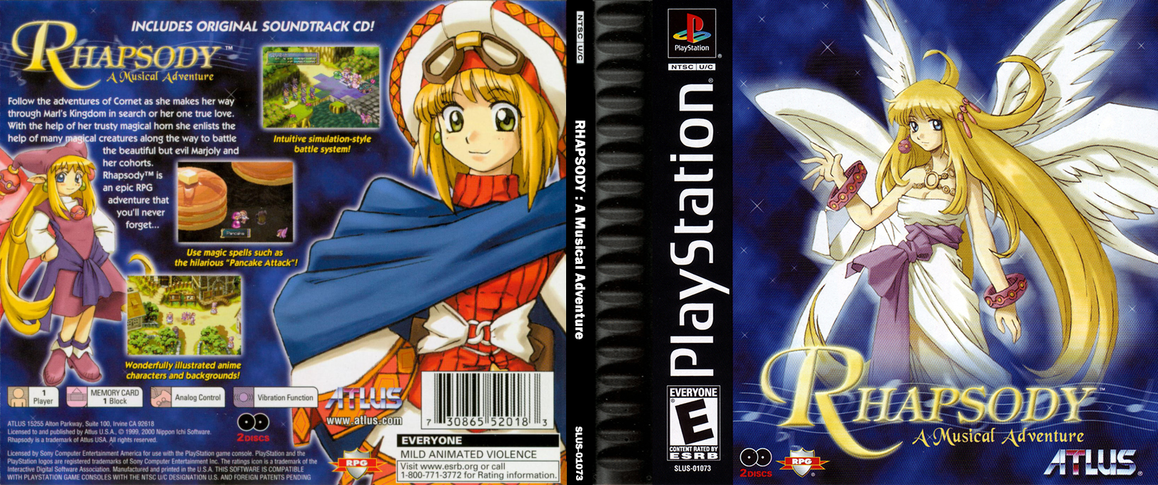 Rhapsody – A Musical Adventure (USA) [US] psx 2000 Box Art