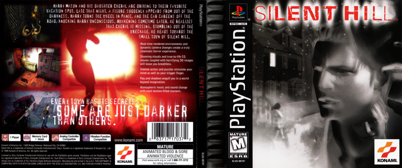 Silent Hill (USA) [US] psx 1999 Box Art