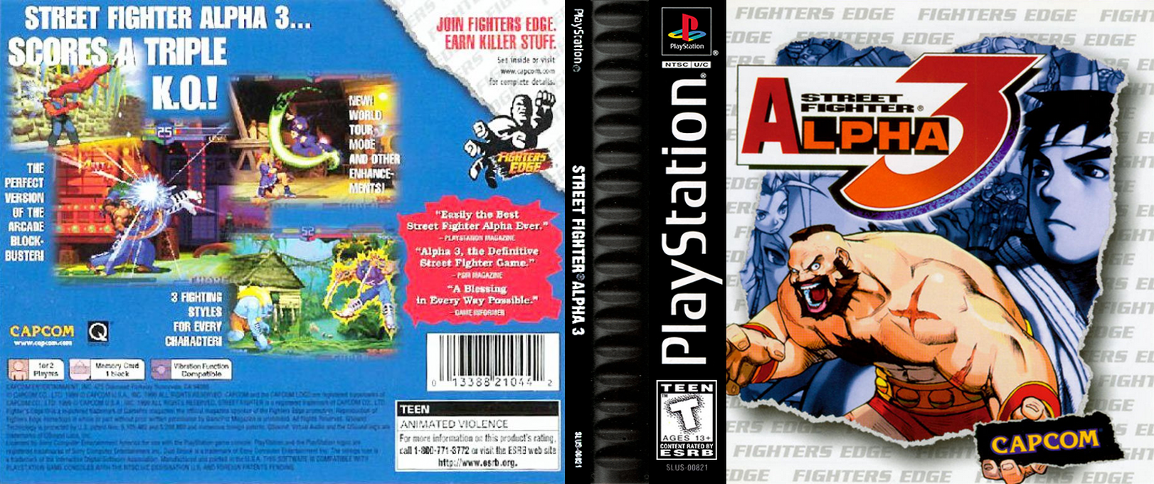 Street Fighter Alpha 3 (USA) [US] psx 1999 Box Art