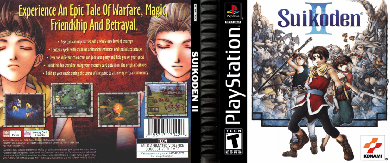 Suikoden II (USA) [US] psx 1999 Box Art