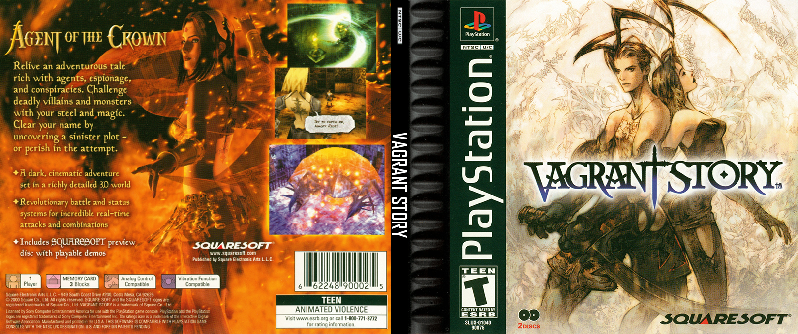 Vagrant Story (USA) [US] psx 2000 Box Art