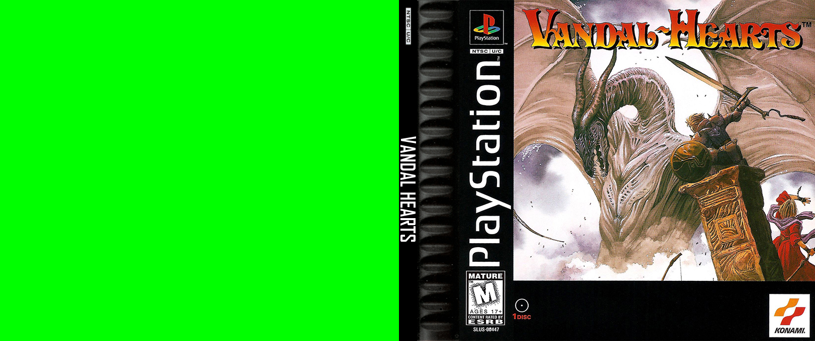 Vandal Hearts (USA) [US] psx 1997 Box Art
